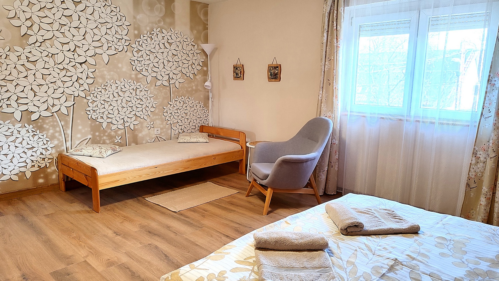 Családi apartman hálószobája