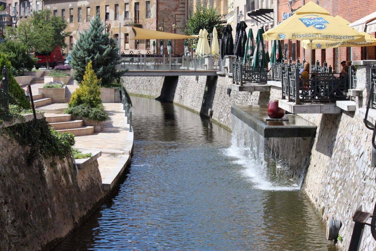 Miskolc belváros Szinva terasz